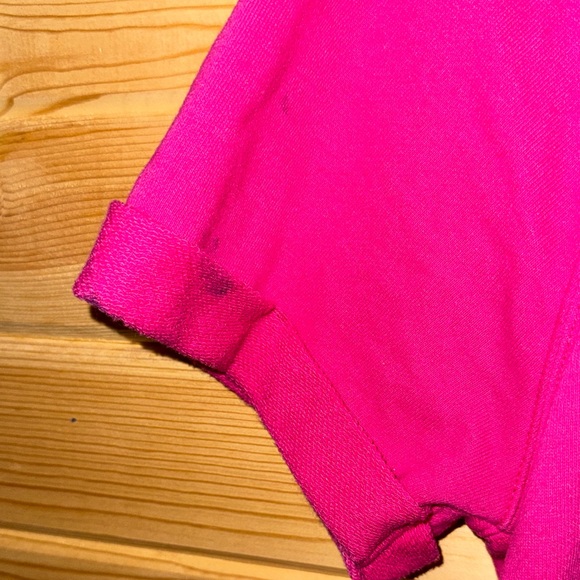 Calvin Klein Fuchsia Crop Top with White Logo - Picture 7 of 8